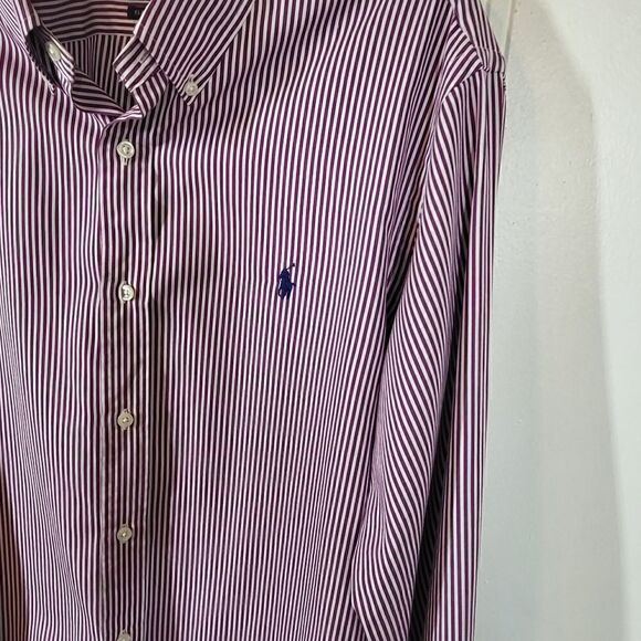 Ralph Lauren Men's (Purple -Burgundy) button down shirt. - Picture 6 of 7